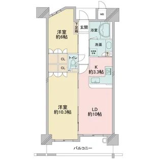フロンティアタワー日本橋【13階】の間取り