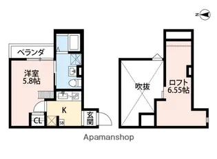 T.A小路東2丁目ⅥB棟【1階】の間取り