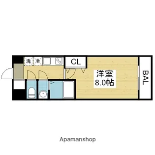 1Kの間取り画像