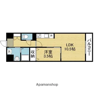 エグゼ今里【302号室】の間取り