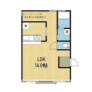 ル・シェル北巽【3階】の間取り
