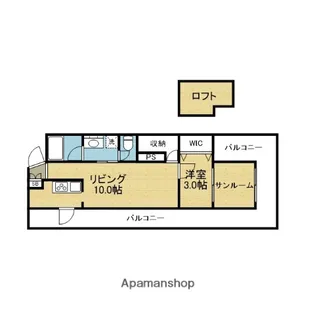 パルデメール【4階】の間取り