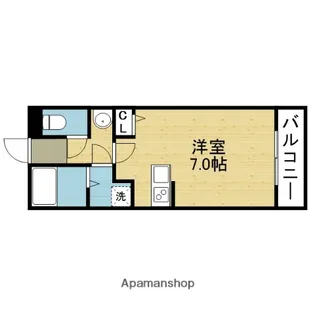 ウエストランドK【3階】の間取り
