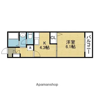メゾン・プルミエール【1階】の間取り