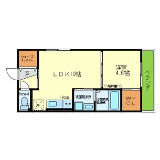 サイプレス北巽Ⅱ【105号室号室】の間取り