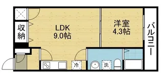 FMAISONLIBLEⅢ【201号室】の間取り