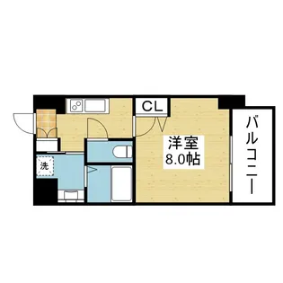 レジュールアッシュ天王寺舟橋【6階】の間取り