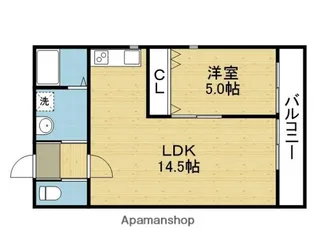 ミワパラディ新今里【2階】の間取り