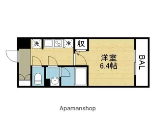 グランパシフィック巽中【6階】の間取り