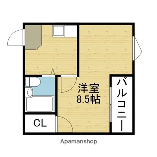 平野スクウェア【406号室】の間取り