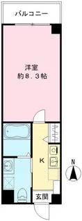 HRフロントリーガル平野【702号室号室】の間取り