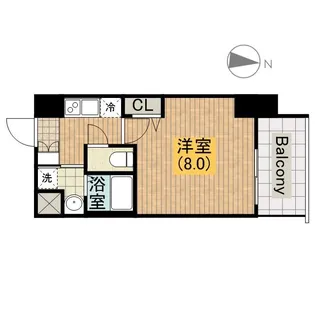 レジュールアッシュ天王寺舟橋【10階】の間取り