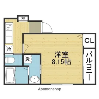 KTIレジデンス桃谷A【302号室】の間取り