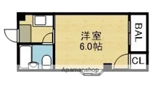 パークサイドフジⅡ【4-A号室】の間取り
