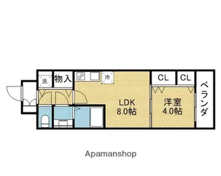 GIOIA LUNA【603号室】の間取り