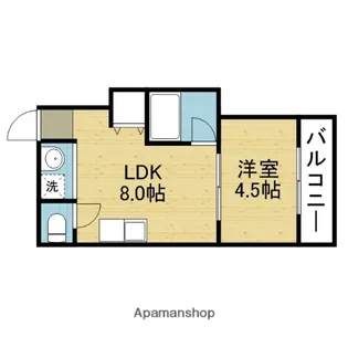 コーポ平野上町【103号室】の間取り