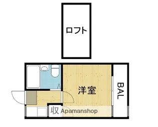 レオパレス布施【204号室】の間取り