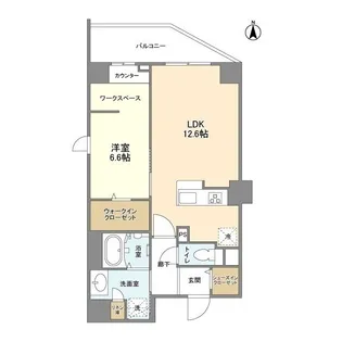 ELYSION天王寺【6階】の間取り
