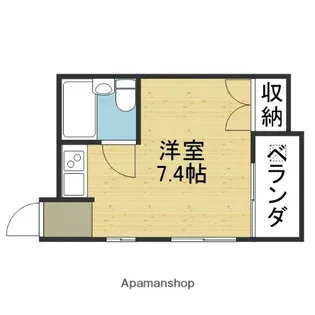 サニーコーポ林寺【302号室】の間取り