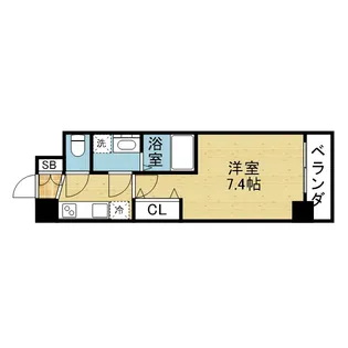 SーRESIDENCE高井田CENTRAL【5階】の間取り
