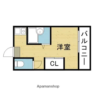FERRAⅡ番館【404号室】の間取り