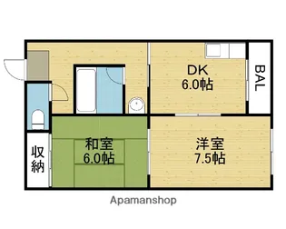 ジョイマンション【401号室】の間取り