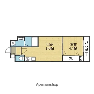 MV.IMP大阪今里【803号室】の間取り