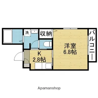 コートビレッジ平野【201号室】の間取り