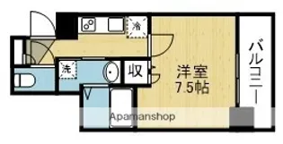 PARK HILLS今里NOA【603号室】の間取り