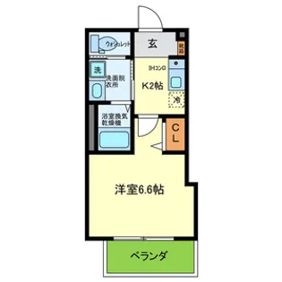 ALEGRIA平野本町【302号室号室】の間取り