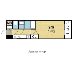 ディクス大阪城EASTレジデンス【8階】の間取り