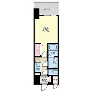 Quintet NAMBA(旧レジュールアッシュNAMBA)【5階】の間取り