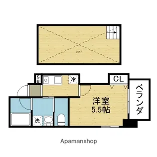 エイトステイツ玉造【7階】の間取り