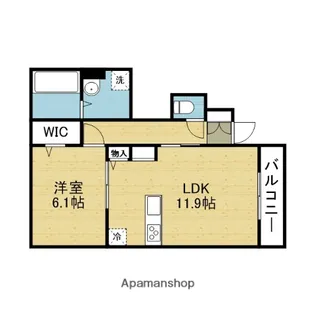 ファミールD希Ⅱ【1階】の間取り