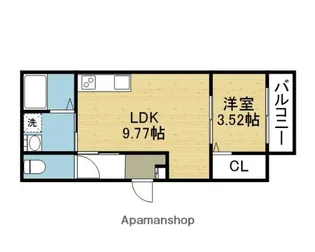 PABLO【101号室】の間取り