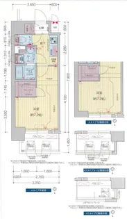 プレサンス堺筋本町エグゼブラン【3階】の間取り
