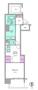 ビエラコート内久宝寺【9階】の間取り