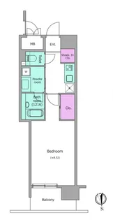 ビエラコート内久宝寺【8階】の間取り