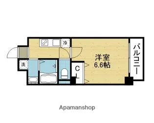ワールドアイ大阪城EASTⅡ【10階】の間取り
