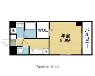 マーベラスコート巽東【4階】の間取り