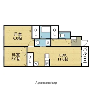 Acqua Valle【1階】の間取り