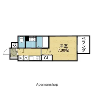 LUXE大阪城南【14階】の間取り