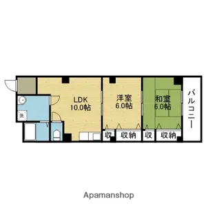 セレッソプラーサ中川【4階】の間取り