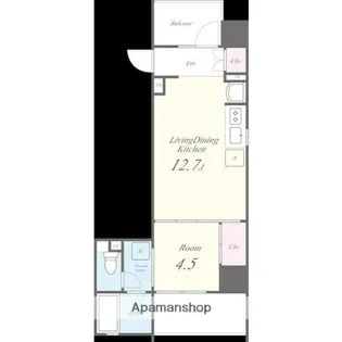 ブリリアントコートクラージュ【5階】の間取り