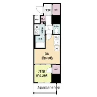 Metrosa谷町六丁目North【6階】の間取り