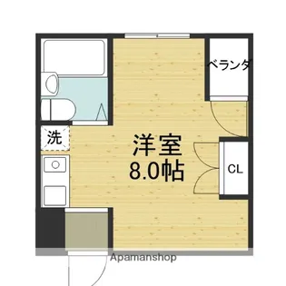 シャトーアルーフ【1105号室】の間取り