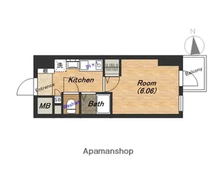 大阪プレステージ・アコモデーション【4階】の間取り