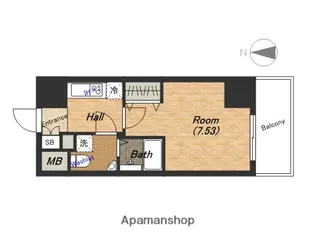 大阪プレステージ・アコモデーション【613号室】の間取り
