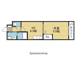 ハーモニーメゾン国分町【203号室】の間取り