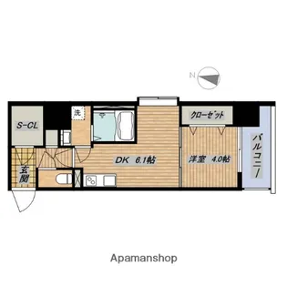 W.O.B.KYOBASHI【8階】の間取り